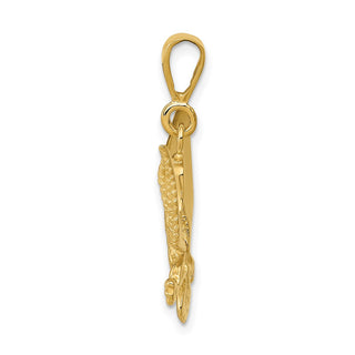 14k Yellow Gold Eagle Pendant C1209