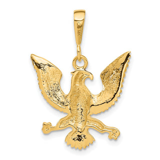 14k Yellow Gold Eagle Pendant C1209