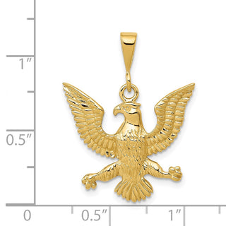 14k Yellow Gold Eagle Pendant C1209
