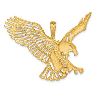 14k Yellow Gold Large Eagle Pendant