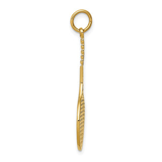 14k Yellow Gold Tennis Racquet Charm C1224