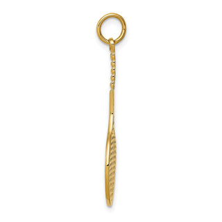 14k Yellow Gold Tennis Racquet Charm C1224