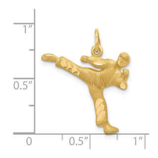 14k Yellow Gold Male Karate Charm