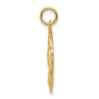 14k Yellow Gold Praying Hands Pendant C1305