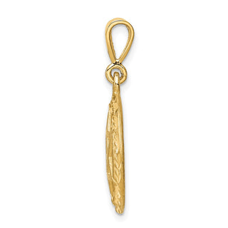 14k Yellow Gold Star Of David Pendant