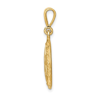 14k Yellow Gold Star Of David Pendant