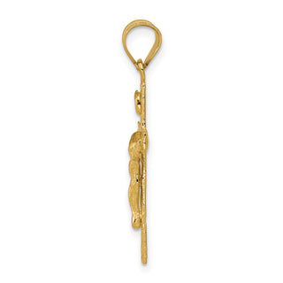 14k Yellow Gold Inri Crucifix Pendant C1344