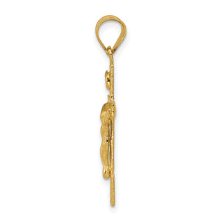 14k Yellow Gold Inri Crucifix Pendant C1344