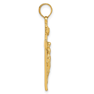 14k Yellow Gold Inri Crucifix Pendant C1345