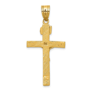 14k Yellow Gold Inri Crucifix Pendant C1346