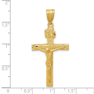 14k Yellow Gold Inri Crucifix Pendant C1346
