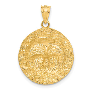 14k Yellow Gold Sun Pendant C135