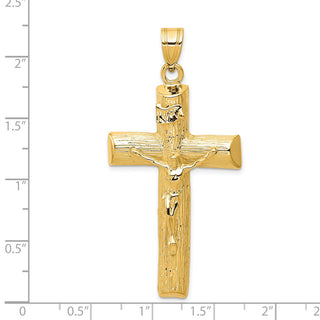 14k Yellow Gold Crucifix Pendant C1360