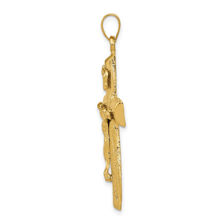 14k Yellow Gold Crucifix Pendant C1361