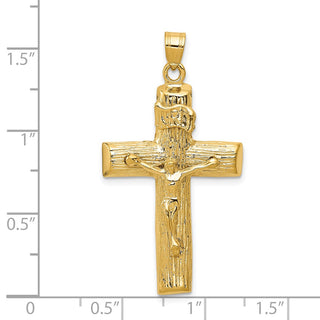 14k Yellow Gold Crucifix Pendant C1361