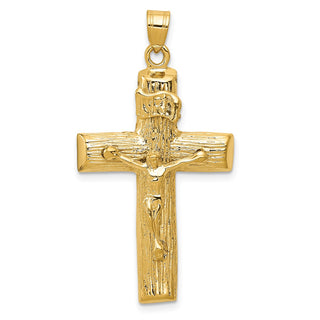 14k Yellow Gold Crucifix Pendant C1361