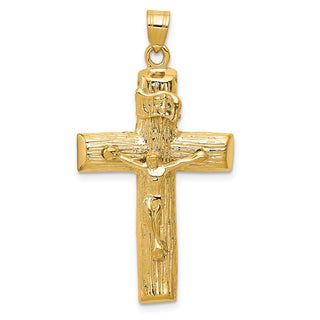 14k Yellow Gold Crucifix Pendant C1361