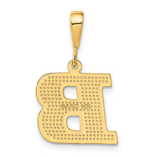 14k Yellow Gold Initial B Pendant C1449-B