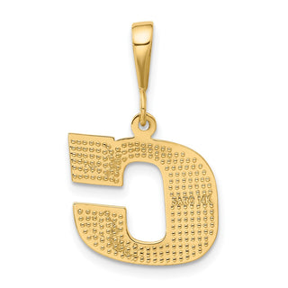 14k Yellow Gold Initial C Pendant C1449-C