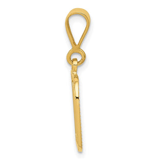 14k Yellow Gold Initial D Pendant C1449-D
