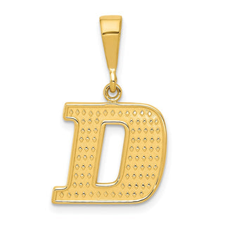 14k Yellow Gold Initial D Pendant C1449-D