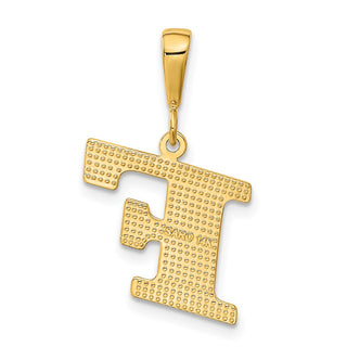 14k Yellow Gold Initial F Pendant C1449-F