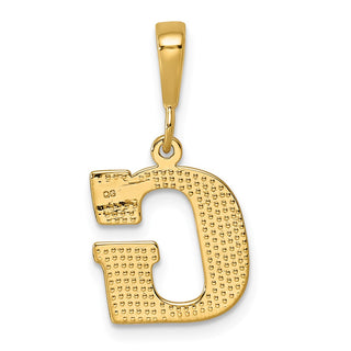14k Yellow Gold Initial G Charm C1449-G