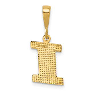 14k Yellow Gold Initial I Charm C1449-I