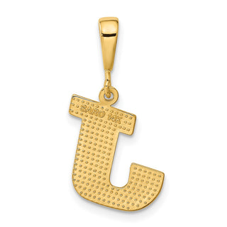14k Yellow Gold Initial J Pendant C1449-J