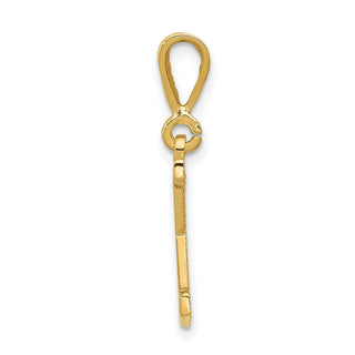 14k Yellow Gold Initial K Pendant C1449-K