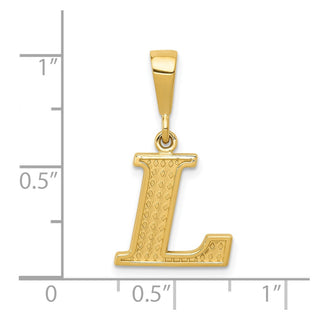 14k Yellow Gold Initial L Pendant C1449-L