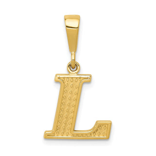 14k Yellow Gold Initial L Pendant C1449-L