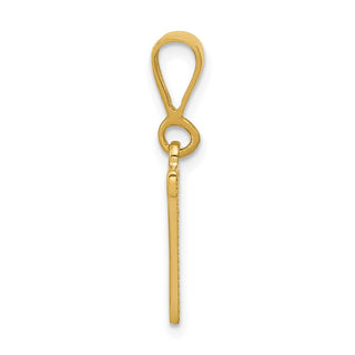 14k Yellow Gold Initial N Pendant C1449-N