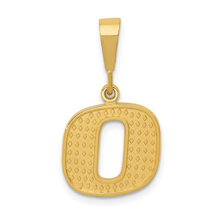 14k Yellow Gold Initial O Pendant C1449-O