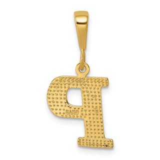 14k Yellow Gold Initial P Charm C1449-P