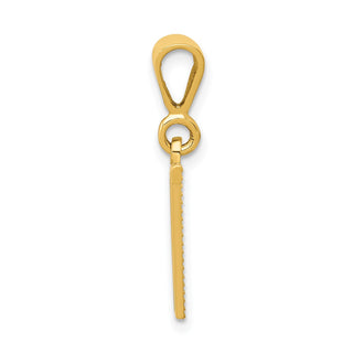14k Yellow Gold Initial V Pendant C1449-V
