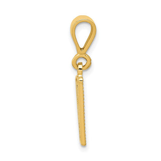 14k Yellow Gold Initial W Pendant C1449-W