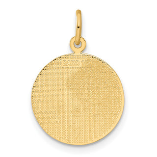 14k Yellow Gold Confirmation w/Dove Medal Charm