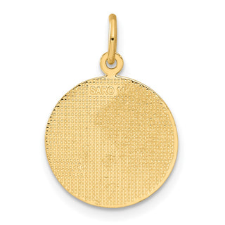 14k Yellow Gold Confirmation w/Dove Medal Charm