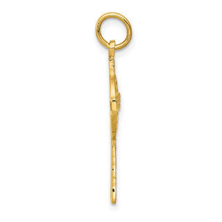 14k Yellow Gold Celtic Cross Pendant C1460