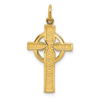 14k Yellow Gold Celtic Cross Pendant C1460
