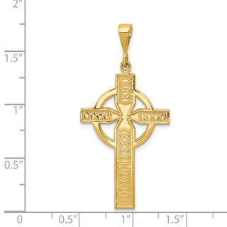 14k Yellow Gold Celtic Cross Pendant C1462