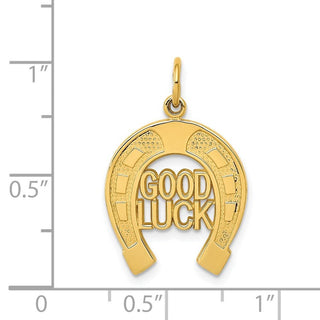 14k Yellow Gold Horseshoe Good Luck Charm