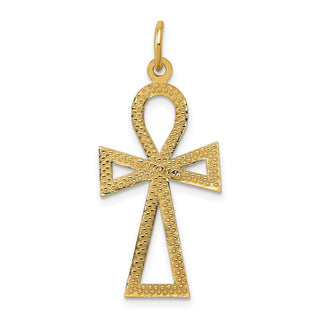 14K Yellow Gold Ankh Cross Charm C1475