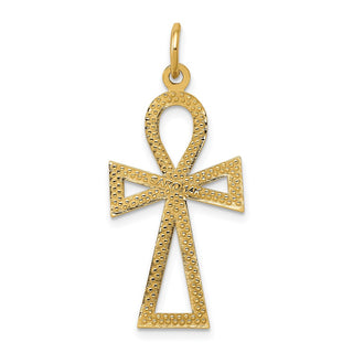 14K Yellow Gold Ankh Cross Charm C1475