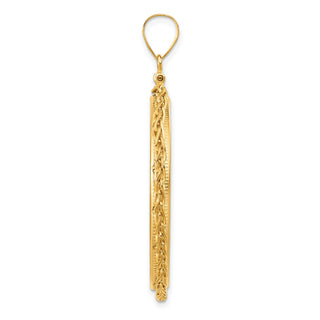 14k Yellow Gold 3mm Wheat Chain Screw Top 34.2mm Coin Bezel Pendant - Fits US $20 Liberty and US $20 St. Gaudens