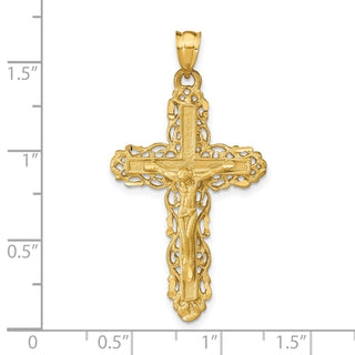 14k Yellow Gold Crucifix Pendant C152