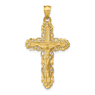 14k Yellow Gold Crucifix Pendant C152
