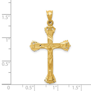 14k Yellow Gold Crucifix Pendant C157