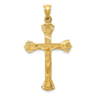 14k Yellow Gold Crucifix Pendant C157